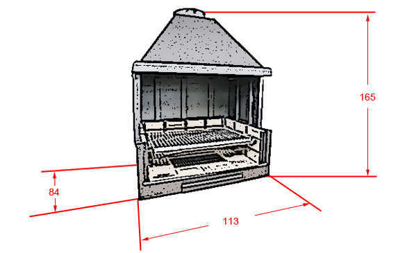 Barbacoa Goliat XXL 115x85
