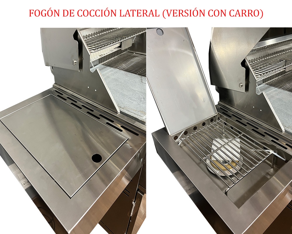Barbacoa de gas Tahuna 3 con carro