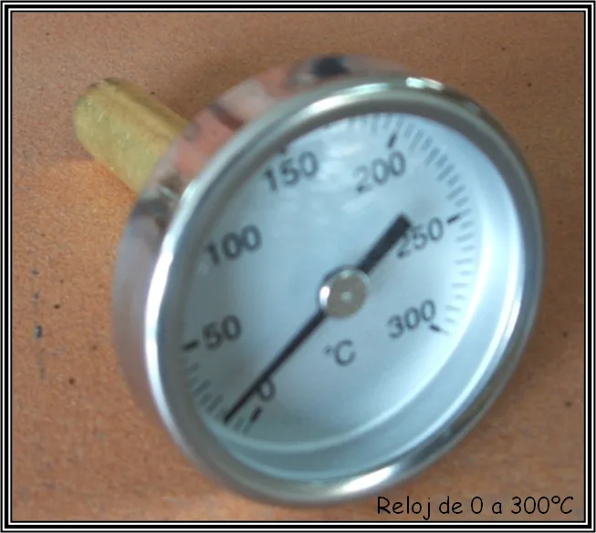 Reloj de temperatura 300ºC