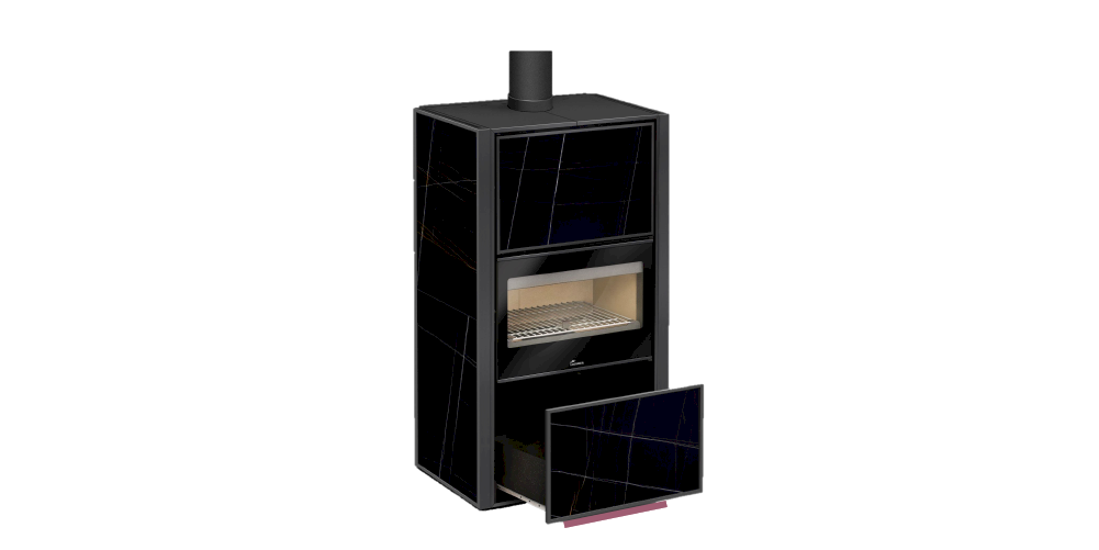 Estufa de acero con horno Bergen