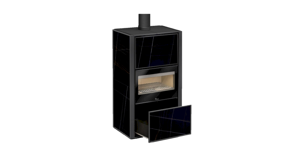 Estufa de acero con horno Bergen